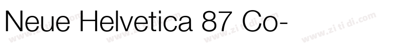 Neue Helvetica 87 Co字体转换